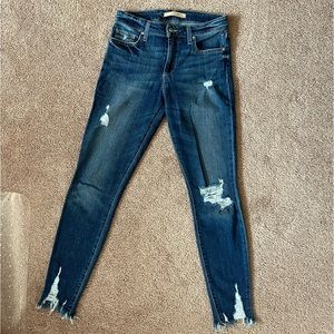 Joes distressed skinny jeans, Sz 27